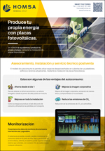Homsa Ficha de Soluciones y Servicios Instalación Fotovoltaica